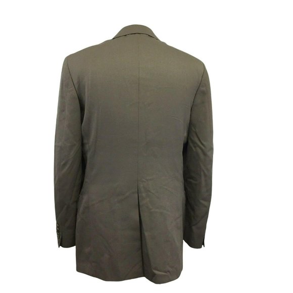 Dorman Winthrop Suit Jacket Blazer Sports Coat Mens Wool 42 L Olive Green - Picture 3 of 12